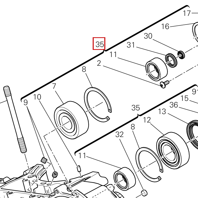 1199 RSM CRANKCASE (ASSY)