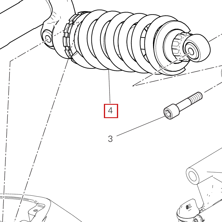 1312 OHLINS SHOCK ABSORBER - MADE THA