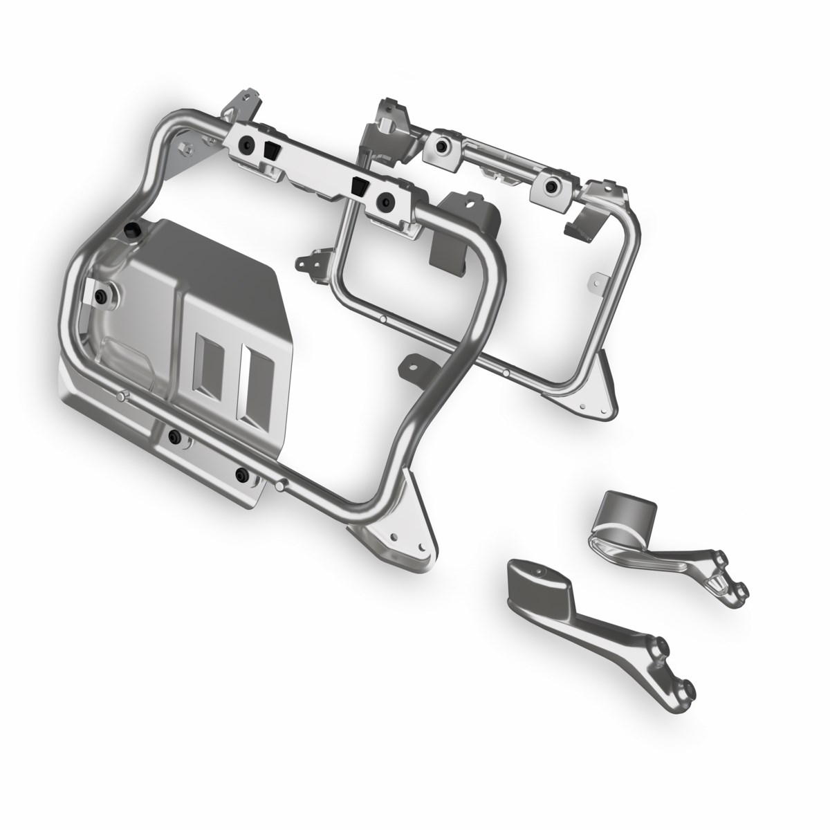 Trägerrahmen für Seitenkoffer aus Aluminium